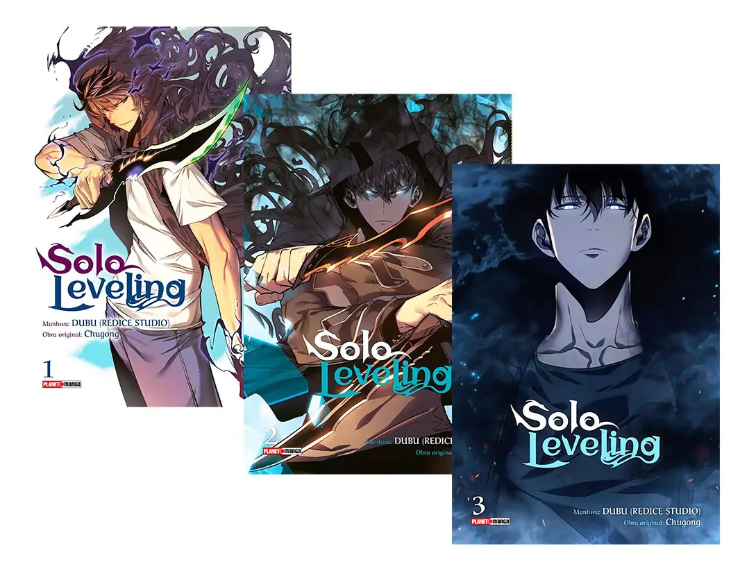 Mangá Solo Leveling volumes 1, 2 e 3