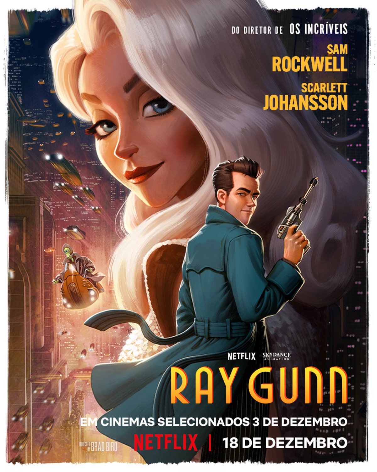 Ray Gunn ganha primeiro trailer: novo filme de Brad Bird